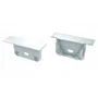 Bouchon de finition profilé type inSILEDA - Aluminium - Blanc - Avec trou