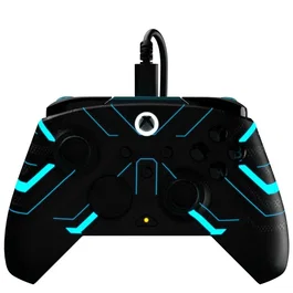 Turtle Beach Rematch Advanced - Manette de jeu officielle Xbox & PC filaire - Conception phosphorescente, gâchettes et boutons arrière assignables, vibration, contrôle audio