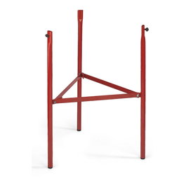 Vaello Trépied pour brûleur réglable en acier, 75 cm, rouge