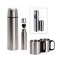 Redcliffs Termos 1 l avec 2 tasses en acier inoxydable