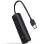 Nanocable Convertisseur USB 3.0 vers Ethernet + 3xUSB 3.0 Noir