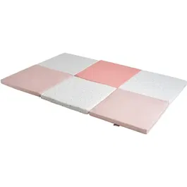 Tineo Mon Cœur - Maxi tapis d'éveil évolutif 5 en 1, transformable en matelas, pouf, tunnel ou cabane, dimensions 120 x 180 x 5 cm, déhoussable, fabriqué en France