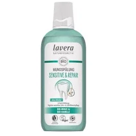 Lavera Sensitive Repair Bain de Bouche au Fluor 400 ml - Protection Caries, Haleine Fraîche, Sans Alcool