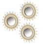BigBuy Home Miroir mural Doré 26 x 2 x 26 cm (3 Unités)