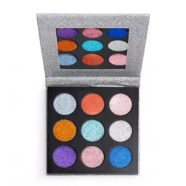 Makeup Revolution Pressed Glitter Illusion Palette visage