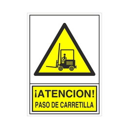 DUVER Panneau de signalisation PASO CARRETILLA 295x210 mm