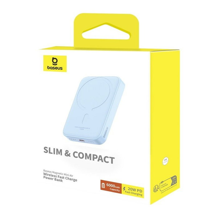 Baseus Powerbank P10059002313-00 Bleu 6000 mAh