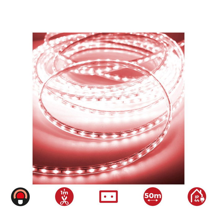 Bandes LED EDM 72704 Rouge 4,2 W x 1 m 50 m 350 lm Bandes LED EDM 72704 Rouge 4,2 W x 1 m 50 m 350 lm