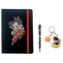 CYP BRANDS Set Journal Quotidien + Stylo + Porte-clés Dragon Ball - Agenda Carnet de Notes avec Lignes Horizontales pour une Écriture Organisée