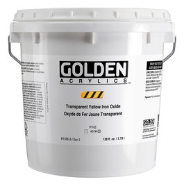 Golden Peinture Acrylique Heavy Body Jaune Transparent Oxyde de Fer 3,78 L