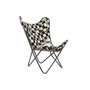 DKD Home Decor Fauteuil Crème et Brun foncé en Fer