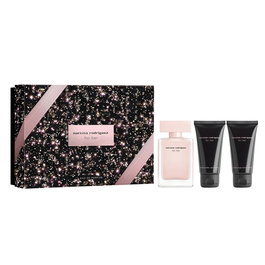 Narciso Rodriguez Coffret For Her : Eau de Parfum 50 ml + Lotion Hydratante pour le Corps 50 ml + Gel Douche Nettoyant 50 ml pour Tous Types de Peau