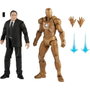 Hasbro - Figurines articulées Happy Hogan et Iron Man Mark XXI avec accessoires - Iron Man 3 The Infinity Saga Marvel - 15 cm