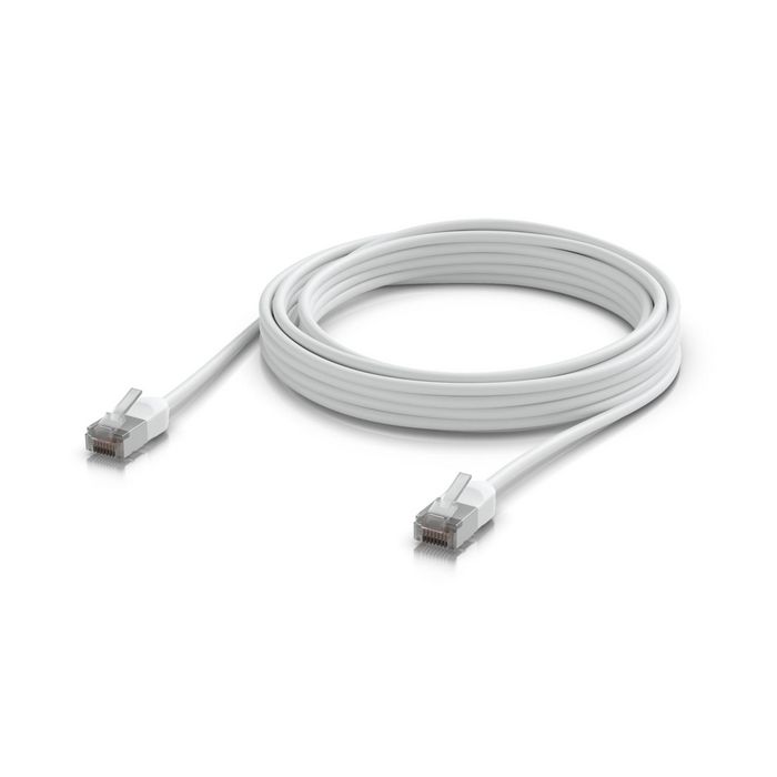 Câble réseau Ubiquiti Cat 6A 10 GbE, blindé pour extérieur, gaine TPE blanche, longueur 5 m, PoE++, protection renforcée contre les décharges électrostatiques Câble réseau Ubiquiti Cat 6A 10 GbE, blindé pour extérieur, gaine TPE blanche, longueur 5 m, PoE++, protection renforcée contre les décharges électrostatiques