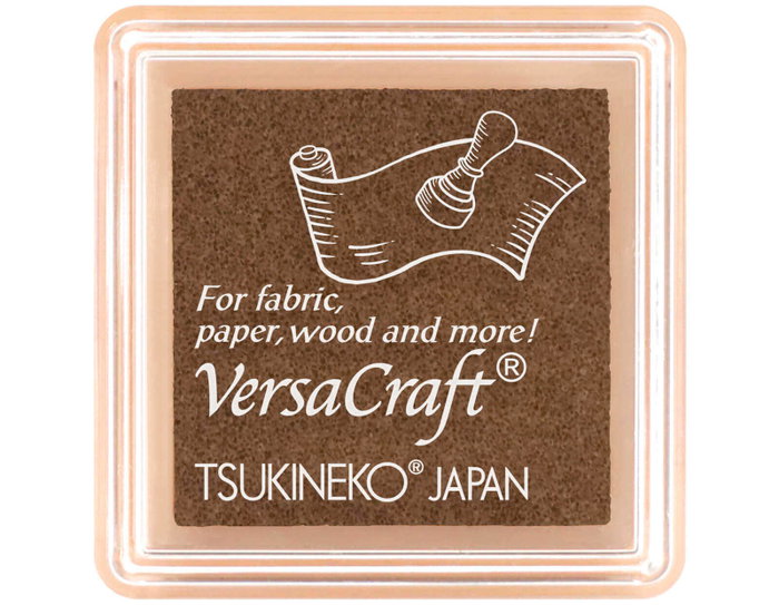 Tsukineko VERSACRAFT Tampon encreur Marron Cafe au lait 33x33mm Tsukineko VERSACRAFT Tampon encreur Marron Cafe au lait 33x33mm