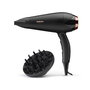 BaByliss Sèche-cheveux Turbo Shine D570DE, noir, puissance 2300W