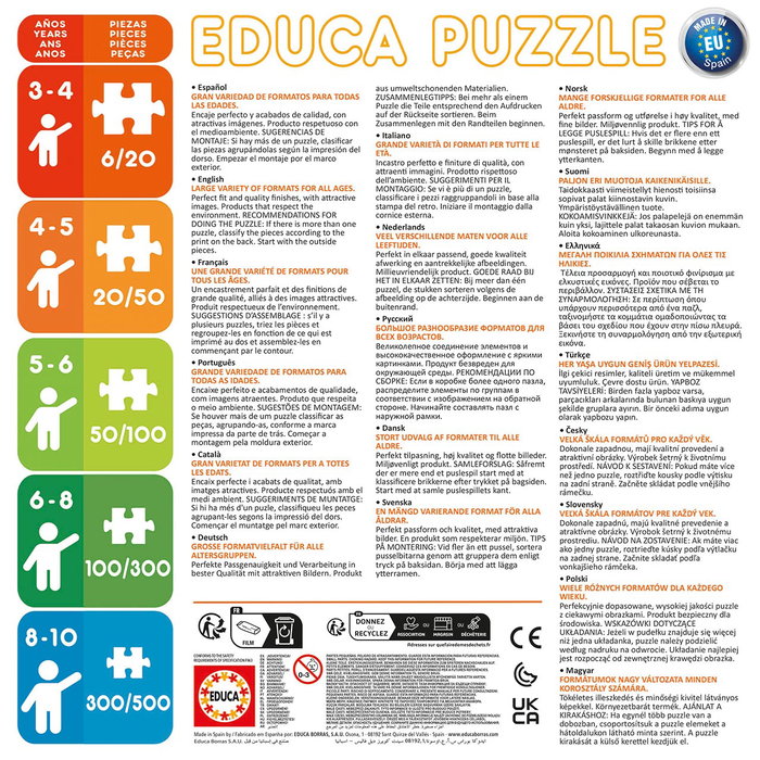 Educa - Poster Puzzle 250 Pièces Dragon Ball, 100 x 70 cm, avec Colle FIX PUZZLE, Puzzle à Coller et Accrocher, +8 ans