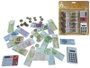 Rama - Coffret éducatif avec monnaie, billets et calculatrice - Jeu d'imitation - Multilingue (ES, EN, FR, PT) - A partir de 3 ans
