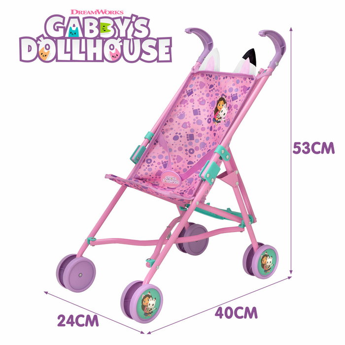 Poussette pour poupées Gabby's Dollhouse (12 Unités)
