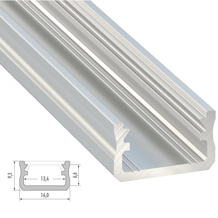 Profilé Aluminium Type A Brut - 2,02 m Profilé Aluminium Type A Brut - 2,02 m