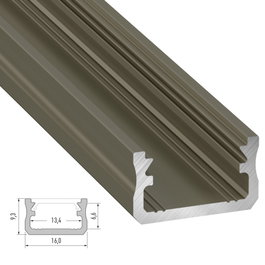 Profil Aluminium Type A Bruto 2,02 m
