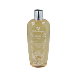 RADHE SHYAM Shampooing Henne Cheveux Gras 400ml - Avec Bardane et Noix Verte - Certifié Biologique