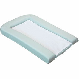 Domiva - Matelas à langer PVC 42x70 cm confortable avec 2 éponges amovibles imperméables couleur sauge