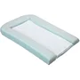 Domiva - Matelas à langer PVC 42x70 cm confortable avec 2 éponges amovibles imperméables couleur sauge