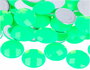 Innspiro Gemas decorativas acrílicas cercle vert fluor 25mm 100u