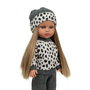 Muñecas Arias - Poupée Elegance 36 cm Chic Kids Carlota avec cheveux, corps en vinyle, pour enfants à partir de 3 ans