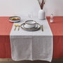 Home Deco Factory Chemin de table gris 150x50 cm