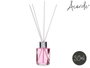 Acorde Mikado Orquidea 30 ml Diffuseur parfum d'intérieur avec bâtonnets en rotin, rose, verre et bois, dimensions 4,4 x 2,9 x 7,9 cm (Set de 24)