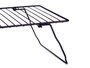 KINVARA Support Noir en Métal Étagère Pliable