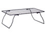 KINVARA Support Noir en Métal Étagère Pliable