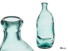 GIFTDECOR Vase Oasis en cristal recyclé, Transparent, lot de 3