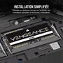 Fentes de mémoire Corsair 16 GB DDR5 SDRAM DDR5 5200 MHz