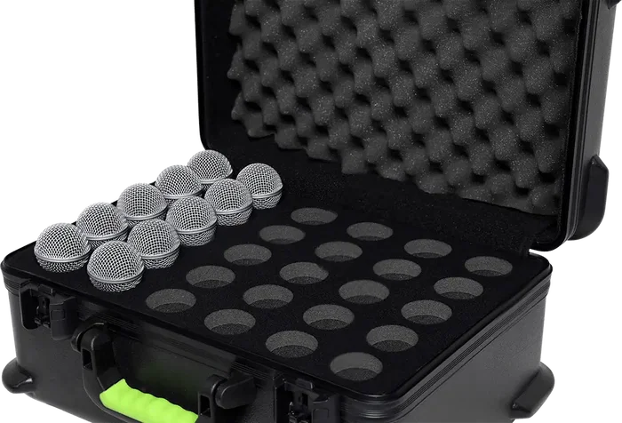 SBG Mallette de transport en polyéthylène pour 30 microphones avec fermeture TSA SBG Mallette de transport en polyéthylène pour 30 microphones avec fermeture TSA