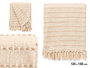 GIFTDECOR MULTIUSOS RAYAS PUNTO CREMA 125X150CM