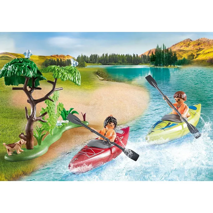 Playmobil 71425 Vacanciers avec tente et feu de camp My Life Camping