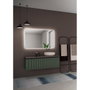 LIMEX Miroir de salle de bain Italia 100cm Blanc Froid avec Capteur Antivaho/On-Off