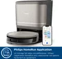 Philips XU9100/10 - Robot aspirateur laveur avec station d'auto-vidange, navigation LiDAR D-ToF, 8000 Pa, filtre HEPA lavable, application HomeRun, Série 9000