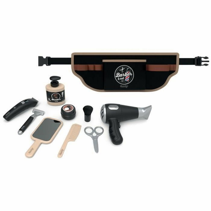 Smoby Barber & cut - Ceinture de barbier coiffeur réglable Noir