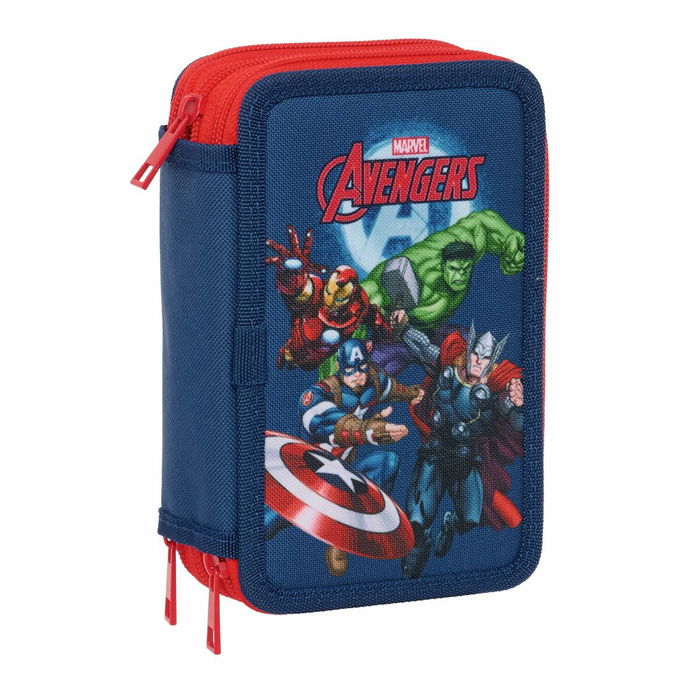 Pochette à crayons triple The Avengers Blue marine 12,5 x 19,5 x 5,5 cm 37 Pièces Pochette à crayons triple The Avengers Blue marine 12,5 x 19,5 x 5,5 cm 37 Pièces