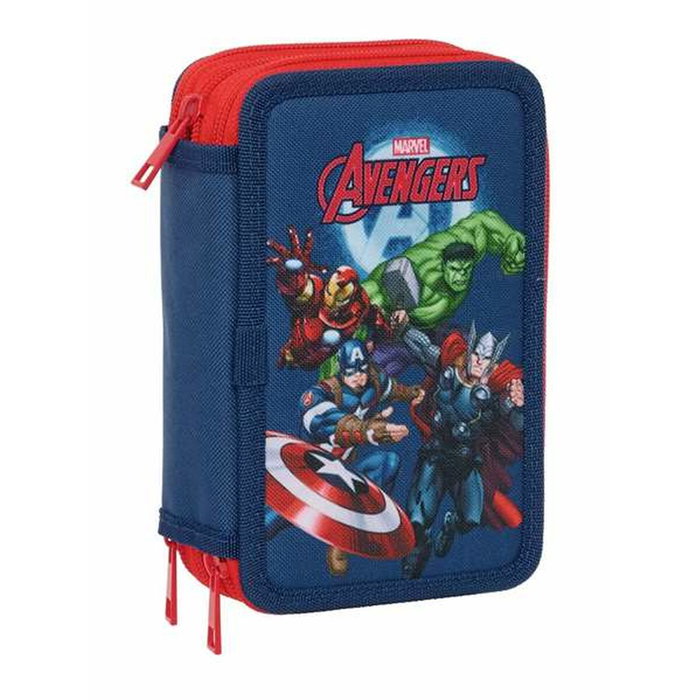 Pochette à crayons triple The Avengers Blue marine 12,5 x 19,5 x 5,5 cm 37 Pièces Pochette à crayons triple The Avengers Blue marine 12,5 x 19,5 x 5,5 cm 37 Pièces