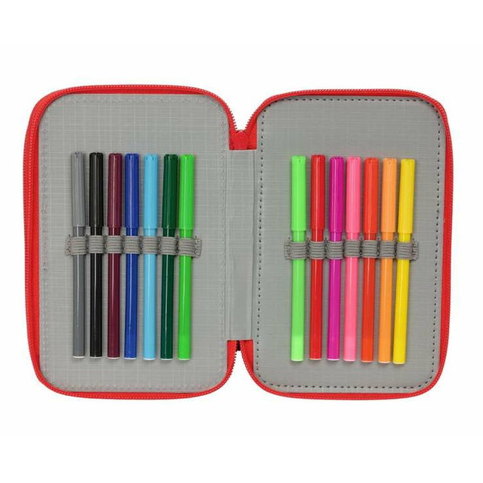 Pochette à crayons triple The Avengers Blue marine 12,5 x 19,5 x 5,5 cm 37 Pièces Pochette à crayons triple The Avengers Blue marine 12,5 x 19,5 x 5,5 cm 37 Pièces