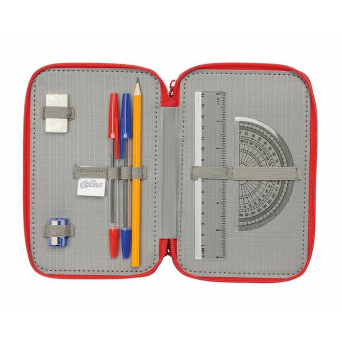 Pochette à crayons triple The Avengers Blue marine 12,5 x 19,5 x 5,5 cm 37 Pièces Pochette à crayons triple The Avengers Blue marine 12,5 x 19,5 x 5,5 cm 37 Pièces