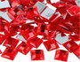 Innspiro Gemas acryliques rouges carrées 16x16mm, 500 pièces