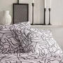 Today - Parure de lit Crazy - Housse de couette 220x240 cm imprimée graphique et 2 taies d'oreiller 63x63 cm - Polyester facile d'entretien - Blanc