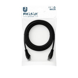 Phasak Câble Ethernet RJ45 UTP Cat6 2m Noir