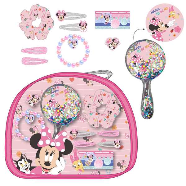 Cerdá Set de Beauté Nécessaire Accessoires Minnie 25 x 20,5 x 5 cm Rose - 3 ans et plus